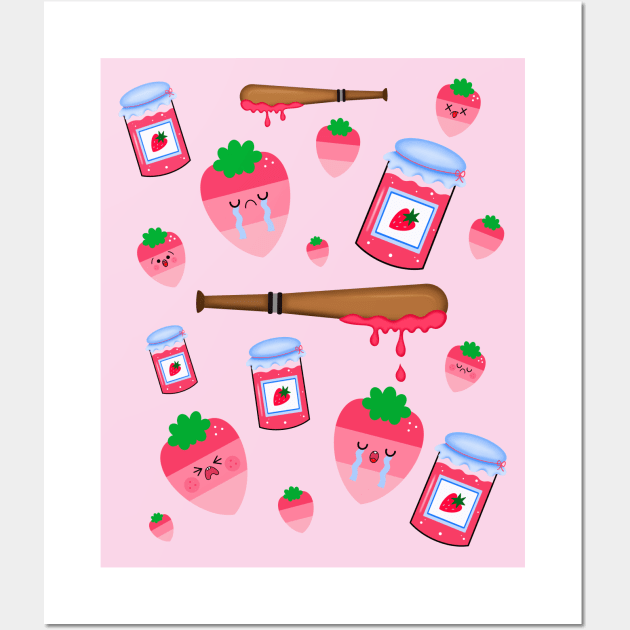 Wham Bam! Strawberry Jam! Wall Art by KirstyFinnigan